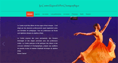 Desktop Screenshot of lecentrechoregraphique.com